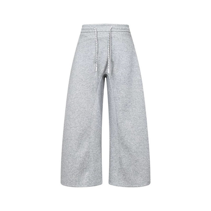 Damen Culotte-Sweatpants mit hohem Bund, Kordelzug und weitem Bein Drune