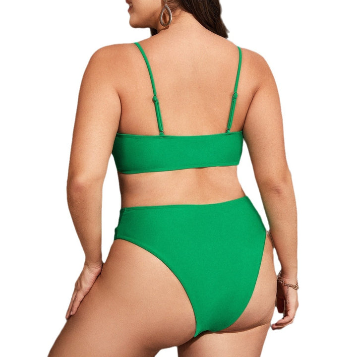 Damen Hochgeschnittener Bikini mit modischem Knotenelement Drune