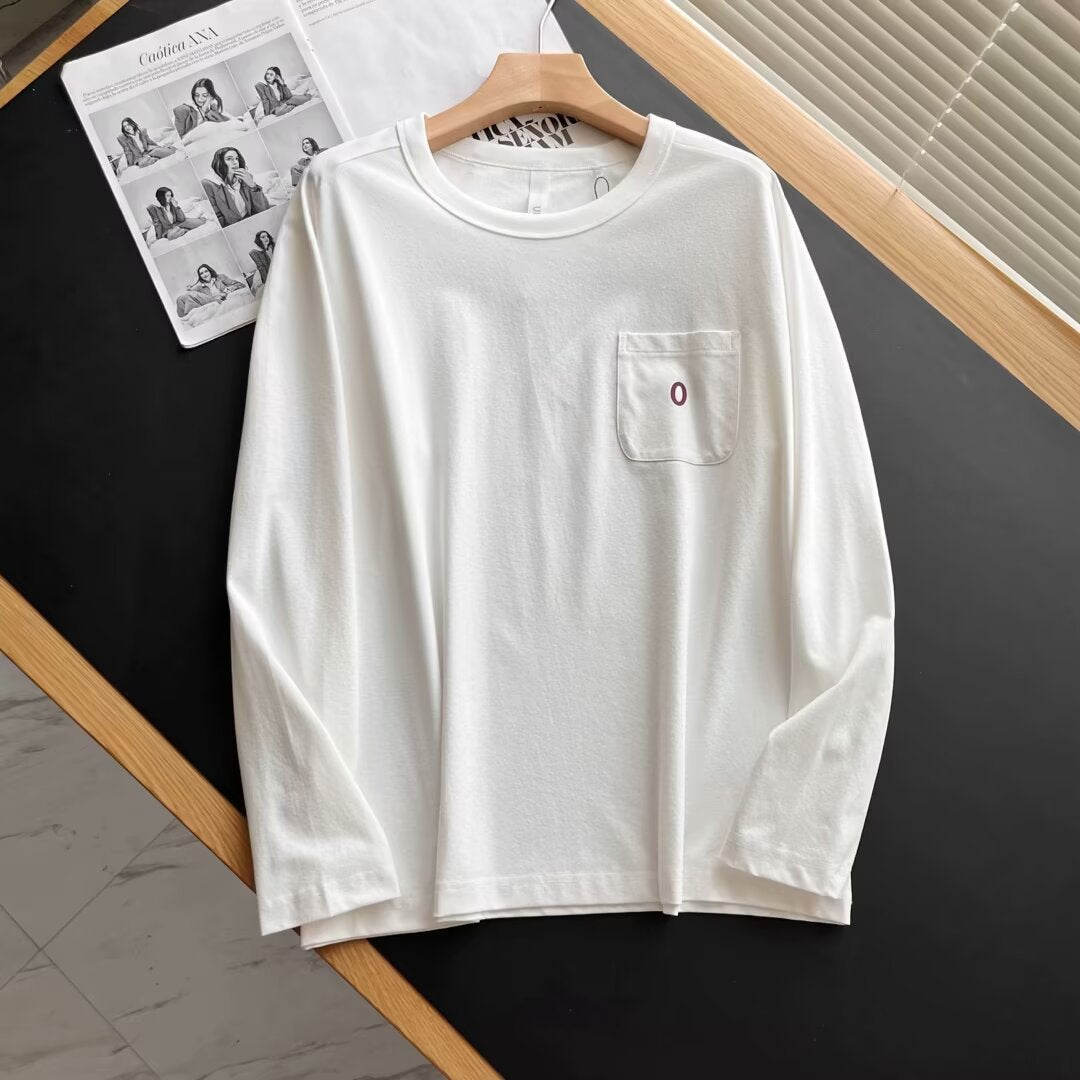 Damen Langarmshirt mit gestreiftem Design und Brusttasche Drune