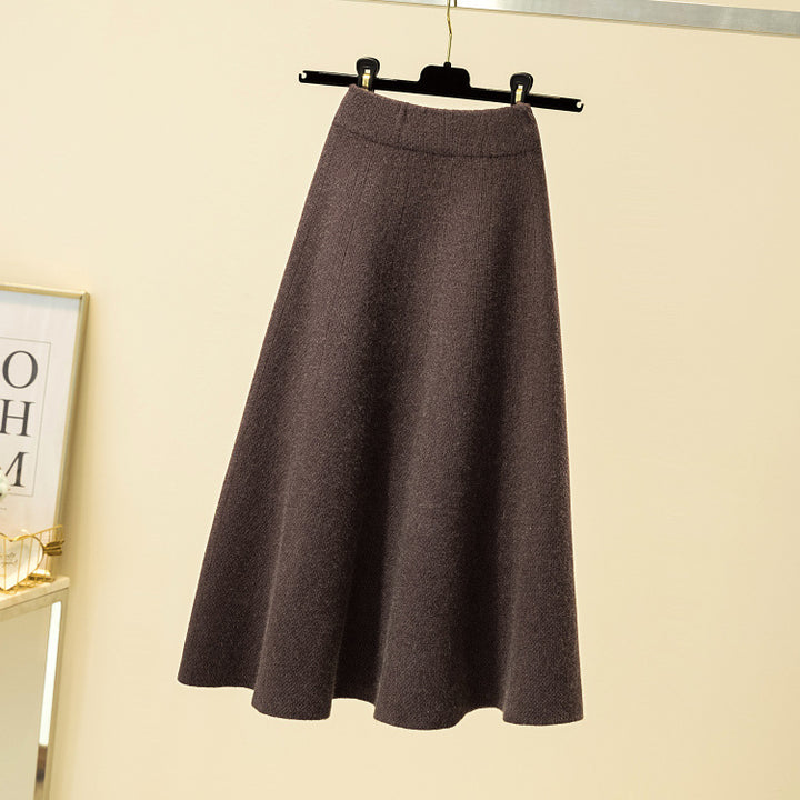 Damen Eleganter, schwingender Midi-Rock Drune