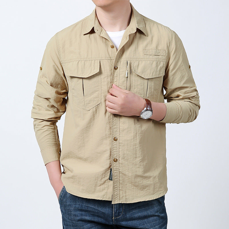 Herren Praktisches Outdoor-Hemd