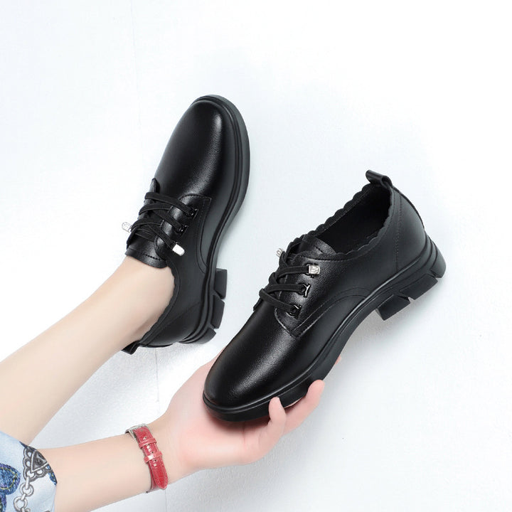 Damen Schnürschuhe mit eleganter Kante und rutschfester Sohle Drune