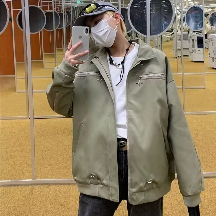 Unisex lässige Utility-Jacke mit funktionsgerechten Details Drune