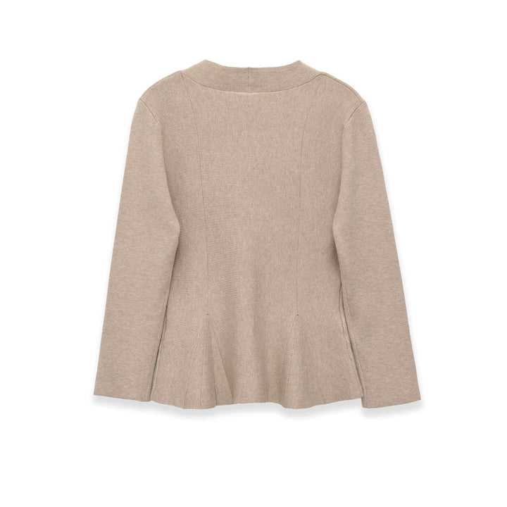Damen Figurformende Strickjacke mit V-Ausschnitt und Taillenbetonung Drune