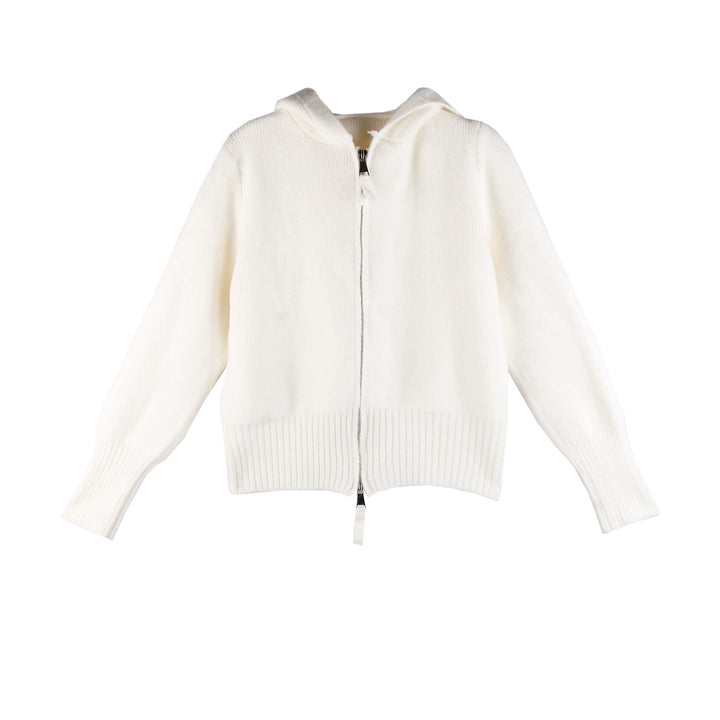 Damen Leichte Strickjacke mit Hoodie und Reißverschluss Drune