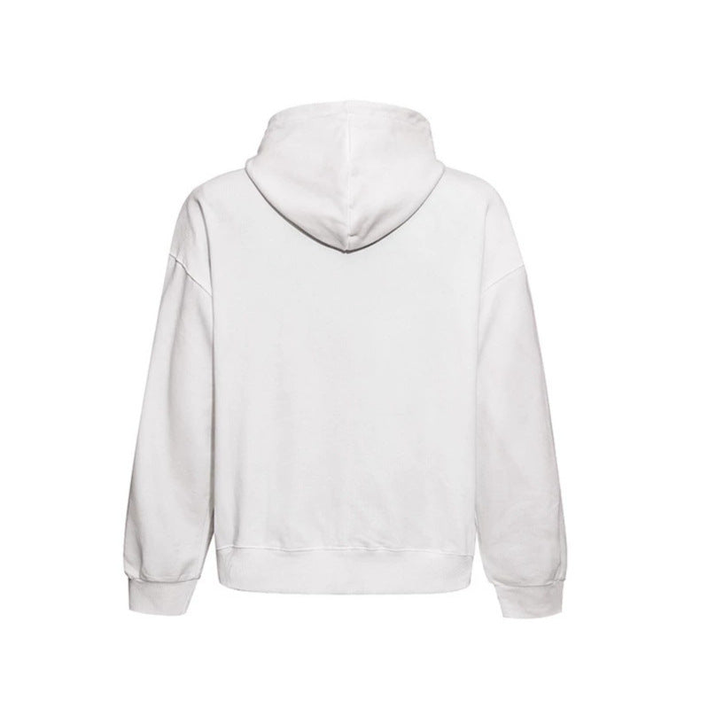 Damen Lässiges Oversize-Hoodie mit Typo-Frontprint, abgesenkten Schultern und Kängurutasche Drune