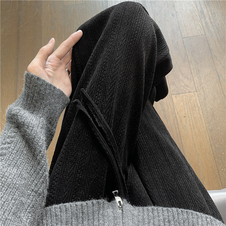 Herren Weit geschnittene Strickhose im Zopfstrick-Lounge-Style Drune