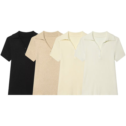 Damen Poloshirt mit strukturiertem Stoff und exklusivem Kragen Drune