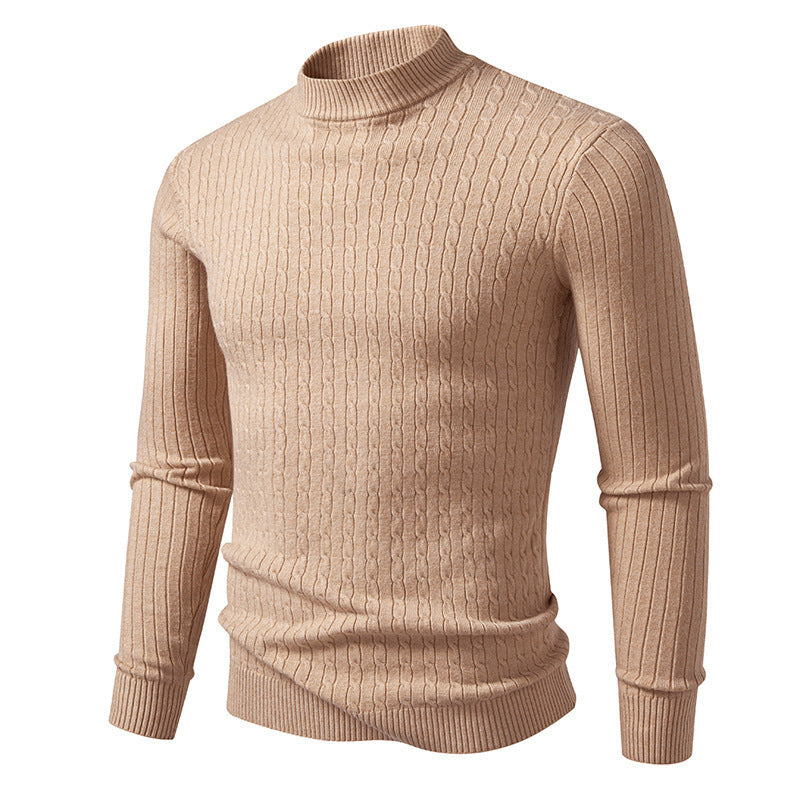 Herren Rollkragenpullover aus strukturiertem Strickmaterial Drune
