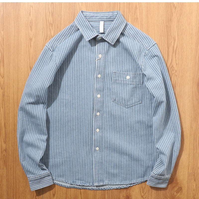 Herren Karo-Hemdjacke aus weichem Baumwollmix Drune