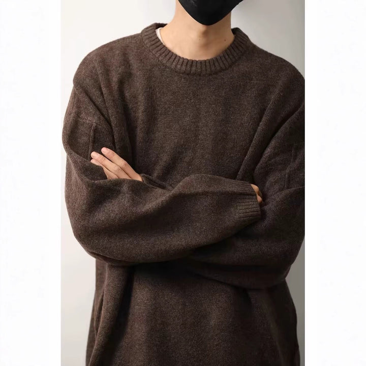 Herren Gemütlicher Oversized Pullover Drune