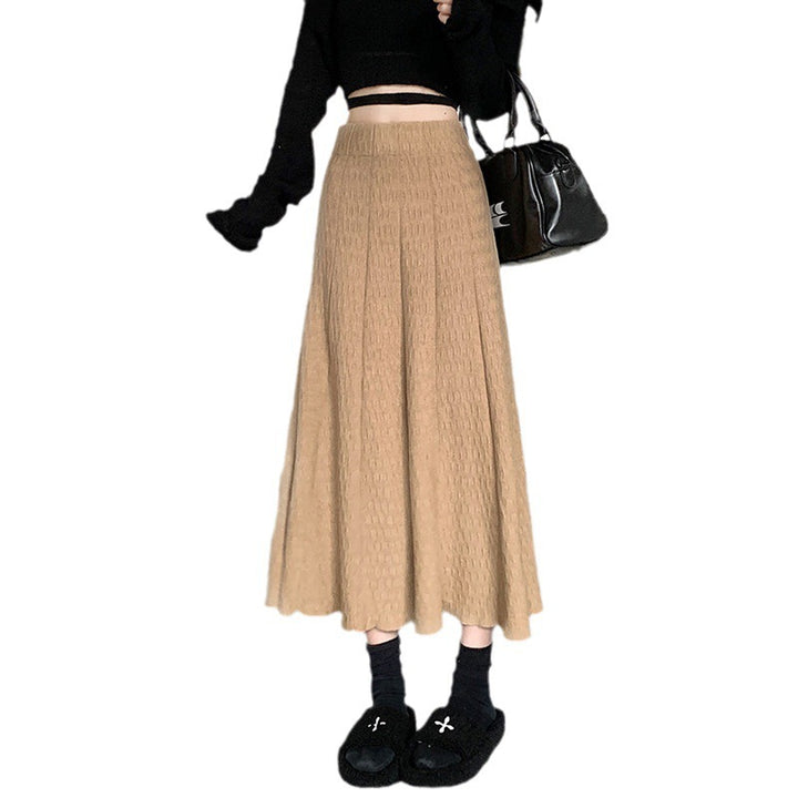 Damen Langer Rock mit strukturiertem Design Drune