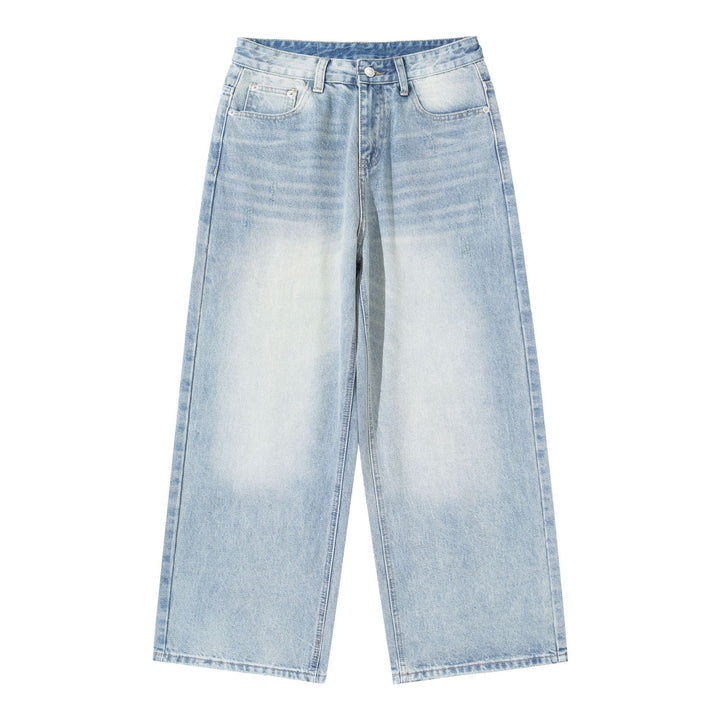Damen Hochtaillierte verkürzte Jeans im Culotte‑Schnitt mit weiter Beinführung Drune
