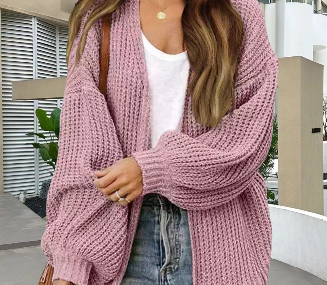 Damen Kuschelige Strickjacke Drune