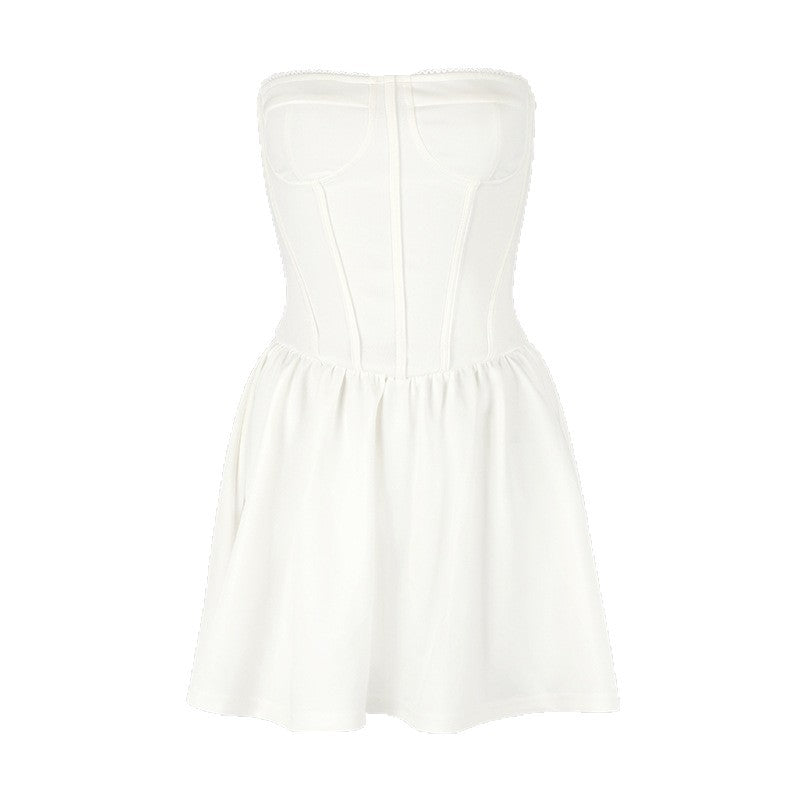 Damen Bustierkleid mit ausgestelltem Rock Drune