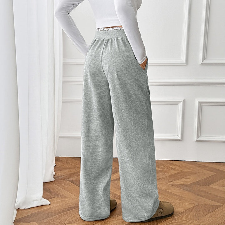 Damen Bequeme und elegante Weite Jogginghose Drune