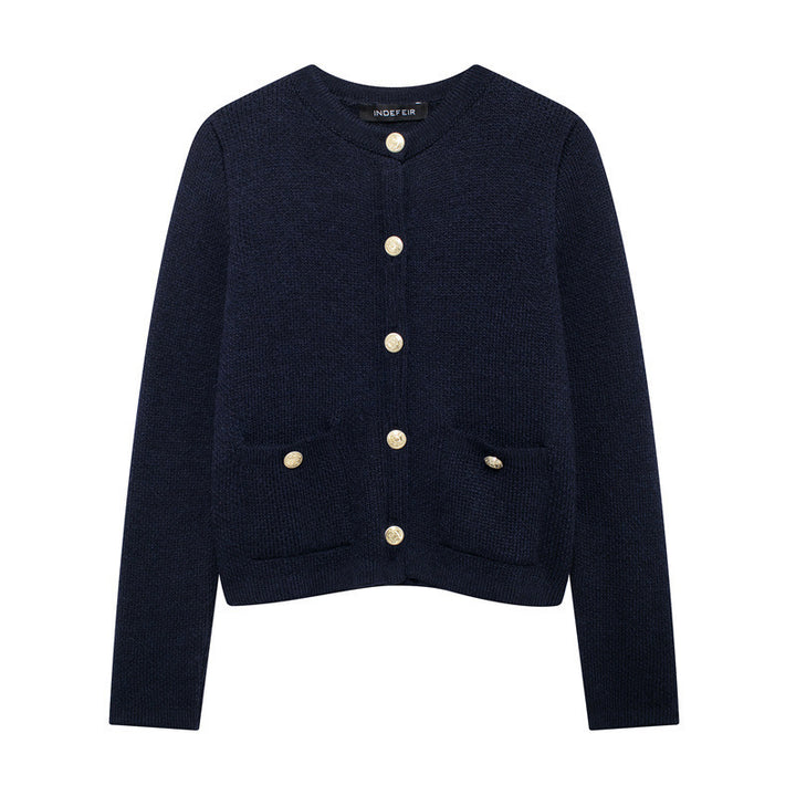 Damen Strickjacke mit eleganten Knopfdetails und praktischen Taschen Drune