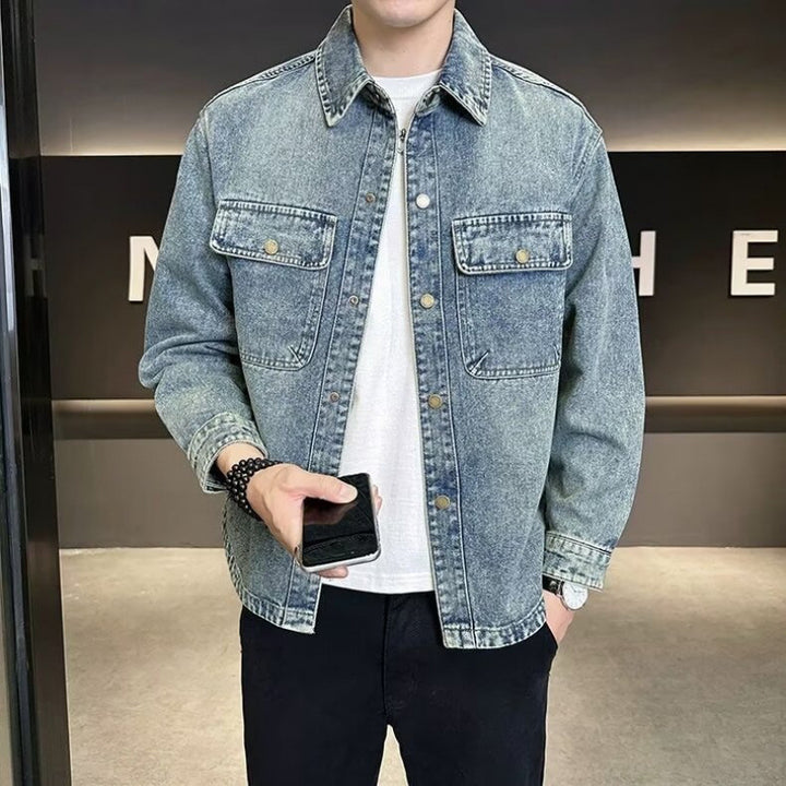 Herren Denim Überhemd Drune 1787799486