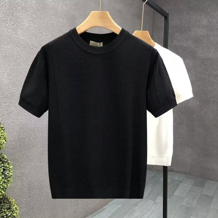 Damen Kurzarm Strickoberteil Drune