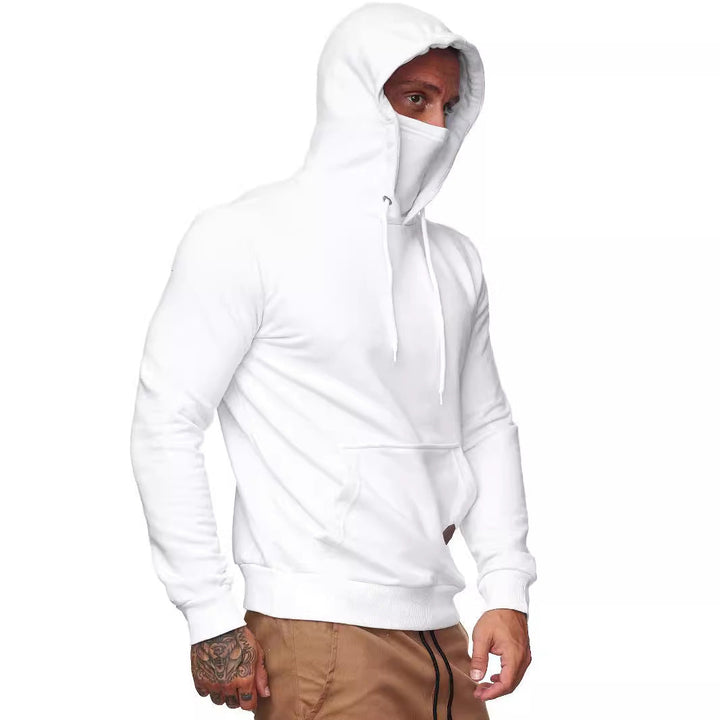 Herren Kapuzenpullover mit multifunktionalem Kragen Drune
