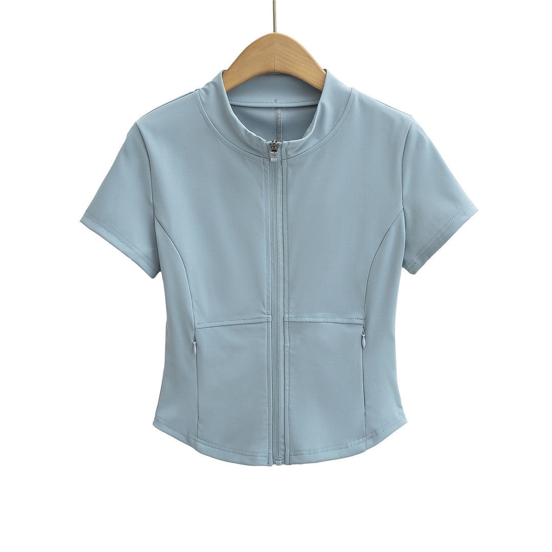 Damen Sportliche Kurzjacke mit praktischem Reißverschluss und Seitentaschen Drune