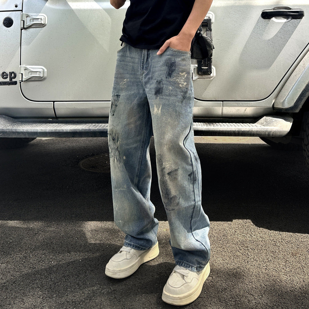 Herren Bequeme und lässige Relaxed-Fit Jeans Drune