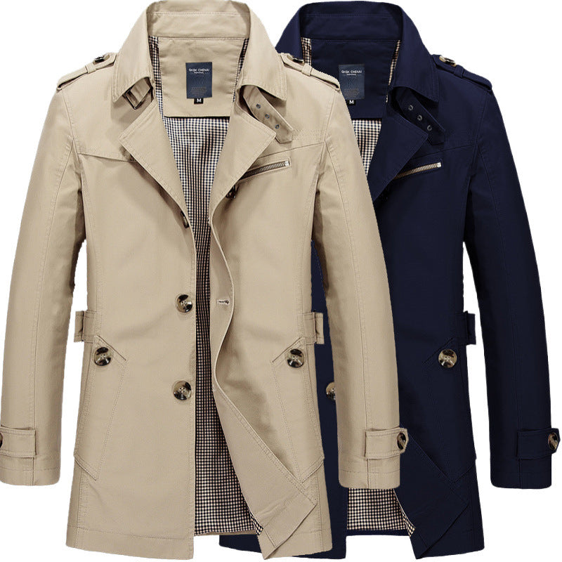Damen Elegante Trenchcoat Drune