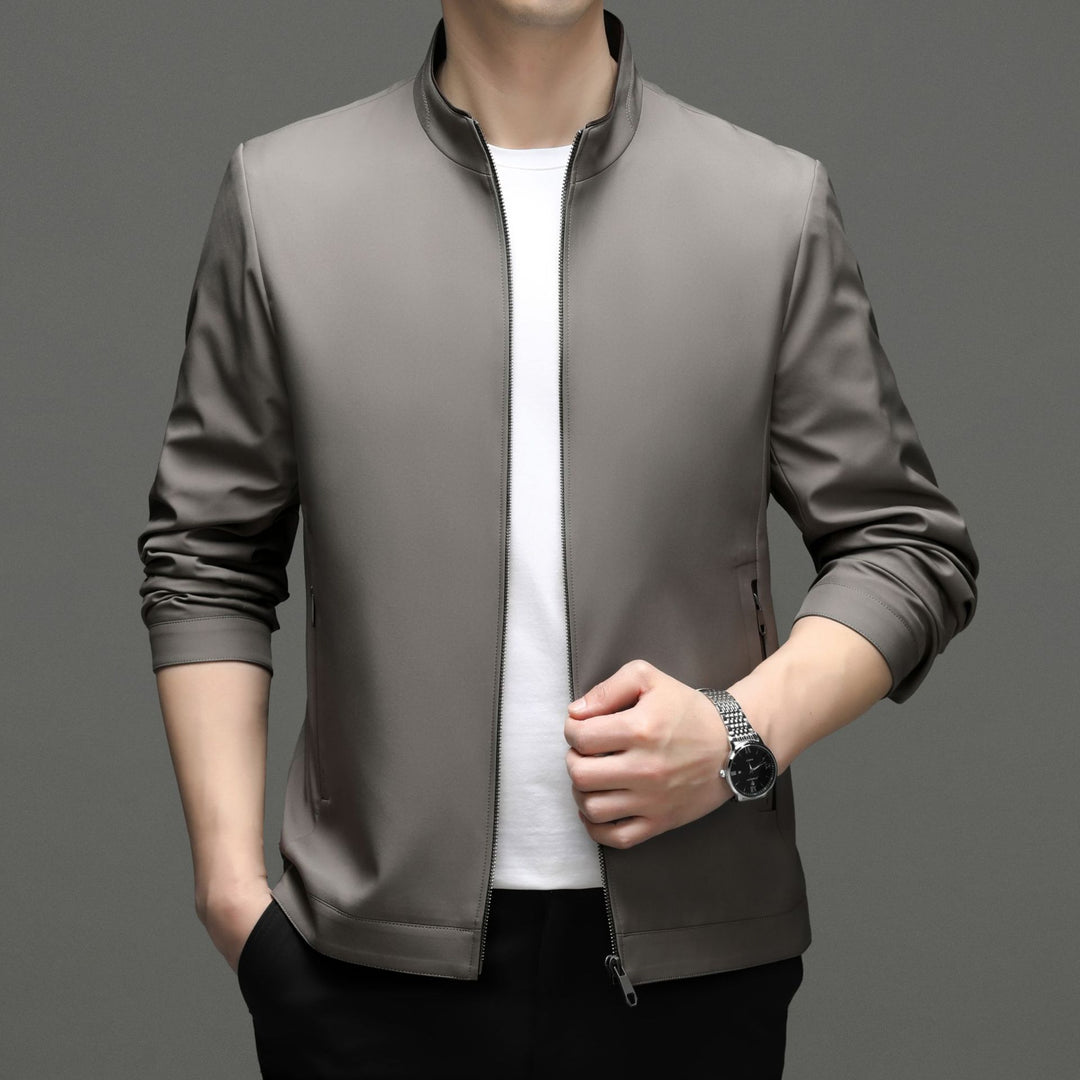 Herren Funktionsjacke mit modernem Stehkragen und seitlichen Eingrifftaschen Drune