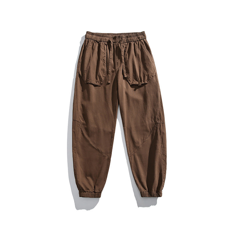 Herren Utility-Joggerhose mit übergroßen Klappentaschen, Tunnelzugbund und elastischen Bündchen Drune