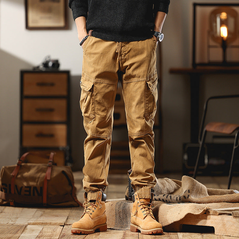 Herren Utility-Cargohose mit elastischem Saum und Knieverstärkung Drune