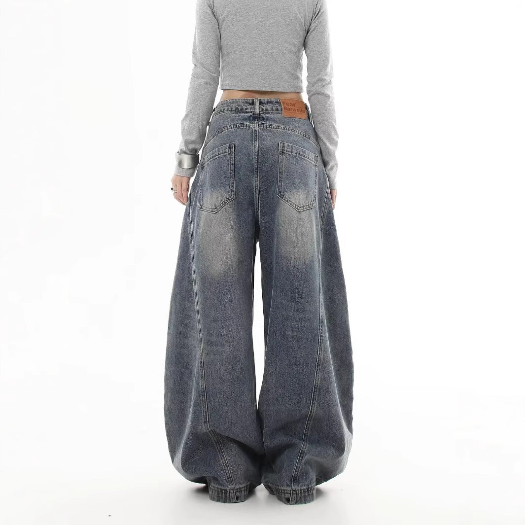Damen Weitgeschnittene Mom-Jeans Drune