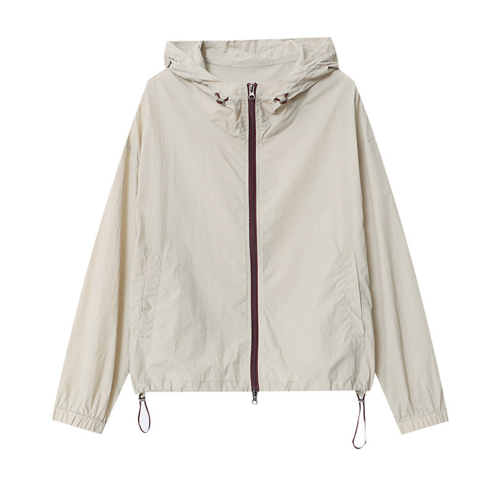Damen lässige Übergangsjacke mit funktionalen Taschen und verstellbarem Saum Drune
