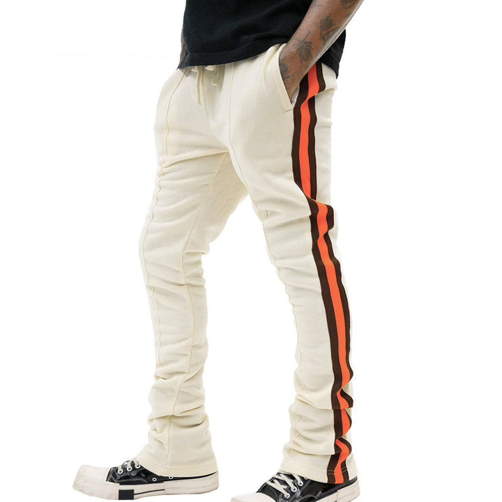 Herren Slim-Fit Jogginghose mit Tunnelzug, markanten Ziernähten & seitlichem Panel Drune