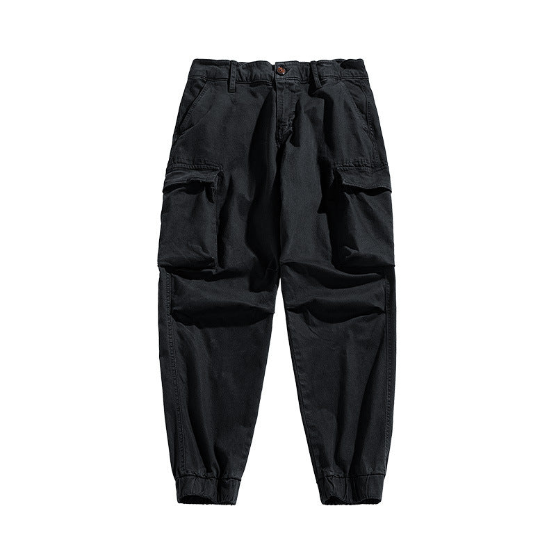 Herren Military-inspirierte Relaxed-Cargo-Jogger aus Ripstop-Baumwolle mit aufgesetzten Klappentaschen Drune