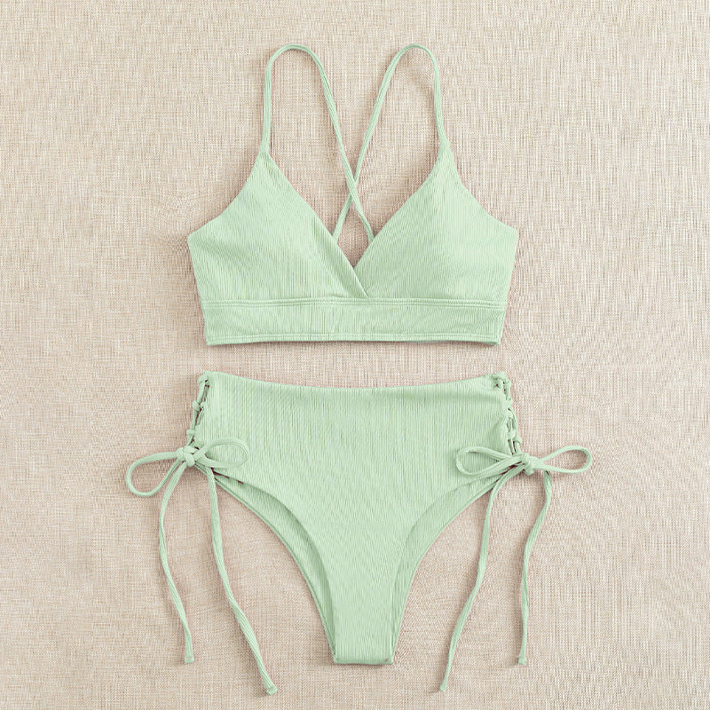 Damen Triangel-Bikini mit raffinierten Kordeldetails Drune