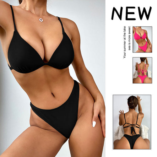 Damen Triangel-Bikinioberteil mit verstellbaren Riemen Drune