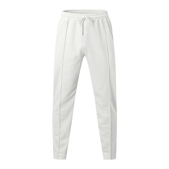 Herren Relaxed-Fit Freizeit-Hose mit Bügelfalte, Tunnelzug und Eingrifftaschen Drune