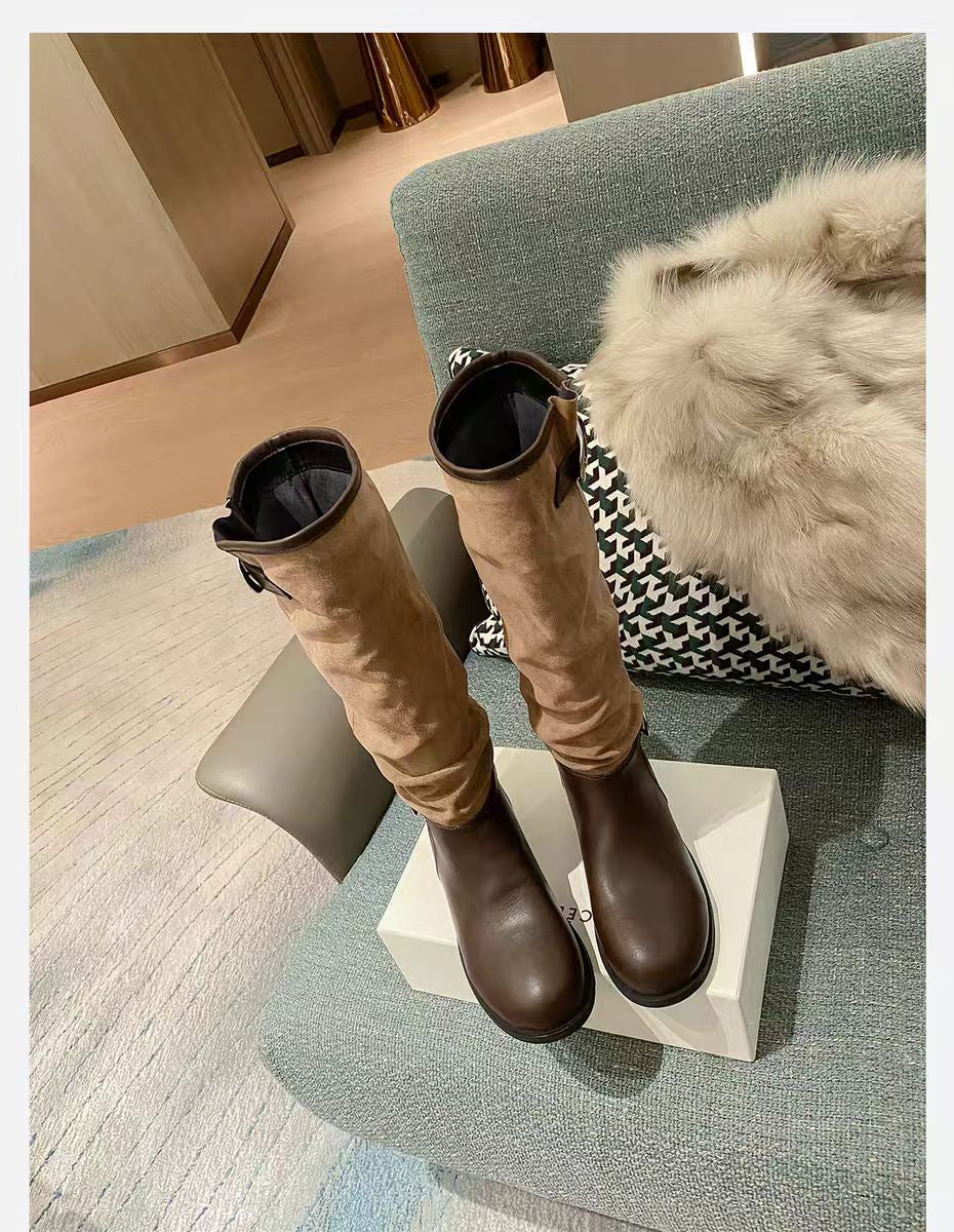 Damen Elegante und komfortable Stiefel Drune