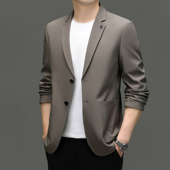 Drune | Blazer Slim Fit Leicht Klassischer Revers Zwei Knöpfe