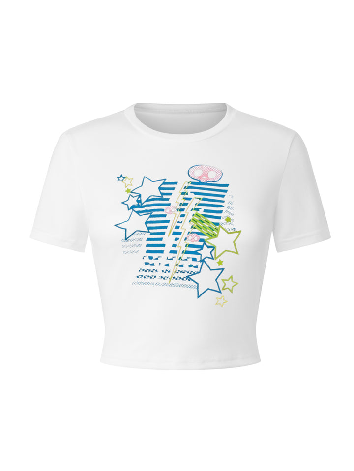 Damen T-Shirt mit lebhaftem Grafiken und einzigartigem Design Drune