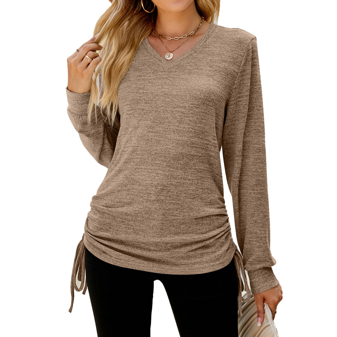 Damen Langarmshirt mit verstellbarem Bund Drune