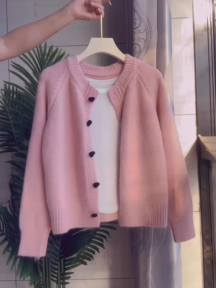 Damen Kuschelige Strickjacke Drune