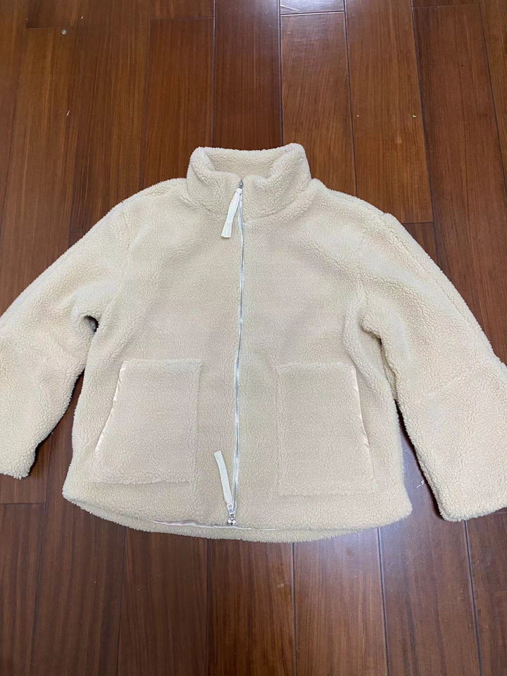 Damen Fleecejacke mit hohem Kragen und praktischen Taschen Drune