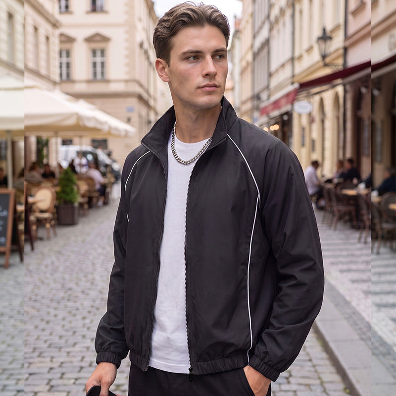 Herren Sportliche Windjacke mit reflektierenden Details Drune