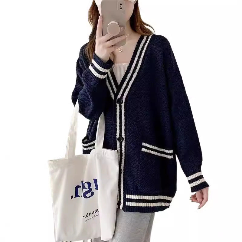 Damen lässiger Strickcardigan Drune