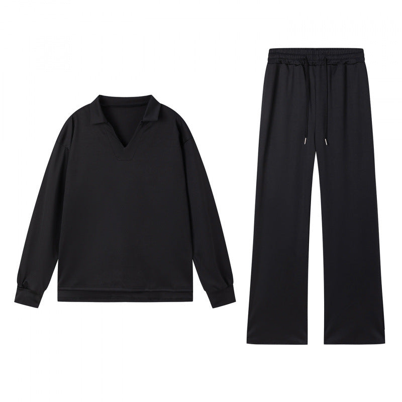 Damen lässiges Sweatshirt und Hose Set Drune