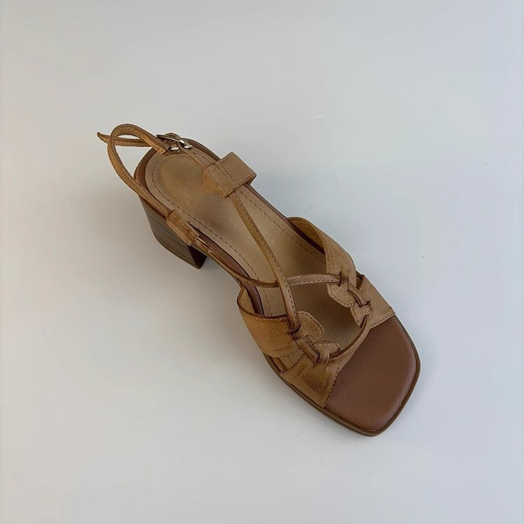 Frauen Schicke Absatzsandalen Drune