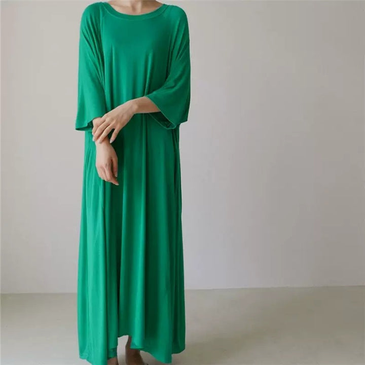 Damen Weiches Oversize-Tunikakleid aus Viskose‑Jersey mit Raglanärmeln Drune