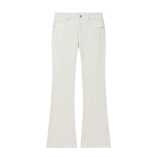 Damen Flared-Jeans mit mittelhohem Bund und Five-Pocket-Design Drune