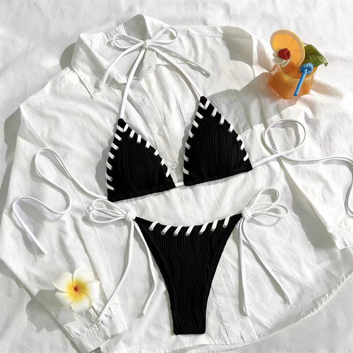Damen Triangel-Bikini mit Rüschendetails Drune
